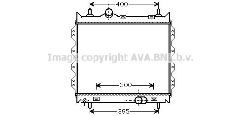 AVA QUALITY COOLING Радиатор, охлаждение двигателя CR2083